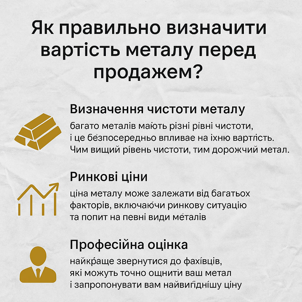 Як правильно визначити вартість металу перед продажем